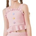 thumbnail image 4 of Sentuca Summer Swimsuit Girls Tankini 2 Piece Swimwear Set Hawaiian Beach Bathing Suit for Kids 12-15 Years, 4 of 6