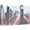 BS25-2107-001-FO186, variant on PixonSign Canvas Print Wall Art Vintage Film-Grain Los Angeles Shopping District Architecture & Maps Cities Photography Realism Chic Scenic Colorful Blue Neon for Living Room, Bedroom - 12"x18"
