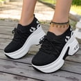 thumbnail image 5 of Willtoo Orthopedic Shoes for Women Wedge Platform Sneakers, Breathable Knit Mesh Lace‑Up Arch Support Walking Shoes, Non Slip Thick Sole Casual Fashion Sneakers, 5 of 6