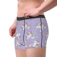 thumbnail image 5 of Cauagu Swan With Stars Print Boxer Briefs for Men,Comfortable Breathable Men's Underwear Moisture Wicking Underpants -XX-Large, 5 of 8