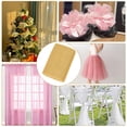 thumbnail image 4 of 50 Yards 6 Inch Gold Tulle Fabric Roll Sparkle Sheer Netting Cloth by The Yard Soft Breathable Mesh Polyester Spool Fabrics, 4 of 7