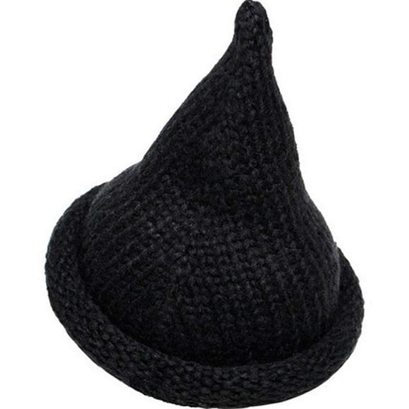 BlueFire2015 Women’s Winter Pointy Knitted Hats Soft Warm Witch Hats (Black)