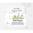 thumbnail image 3 of Inkdotpot 30Dinosaur Jungle Animals Baby Shower Book Request Cards Bring A Book Instead Of A Card Baby Shower Invitations Inserts Games, 3 of 6