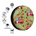 thumbnail image 4 of Gukieu Cartoon Fire Truck Print Car Tire Cover, Adjustable Waterproof and Dustproof Tire Protection Cover, Suitable for SUV, Truck, Van-17 inch, 4 of 6