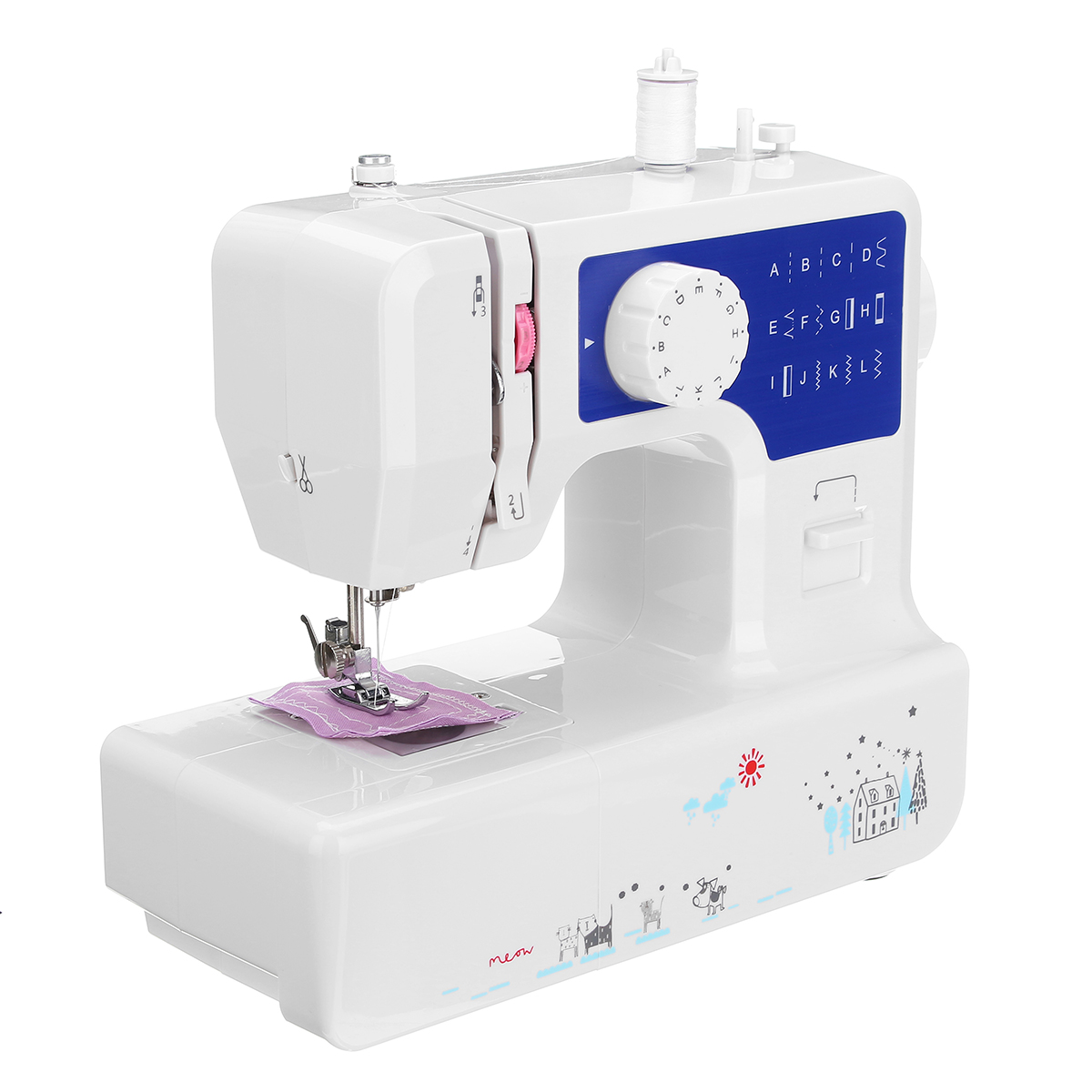 12 Flower Type 6 Layer LED USB Electric Professional Sewing Machine