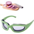 thumbnail image 2 of Gafas de seguridad de cebolla verde, gafas de cebolla antisalpicaduras, protección para ojos y cara para mujeres, hombres, hogar, cocina y actividades al aire libre. JM MX-0136003FYD, 2 of 4