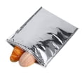thumbnail image 4 of 5pcs Aluminum Foil Insulated Food Storage Bag Thermal Cooler Silver (30 * 35cm), 4 of 5