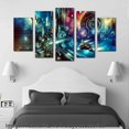 thumbnail image 3 of Cuadro decorativo Cuadros Abigail para sala Comedor y recamara Paisaje Espacial fantasia 5 piezas, 3 of 5
