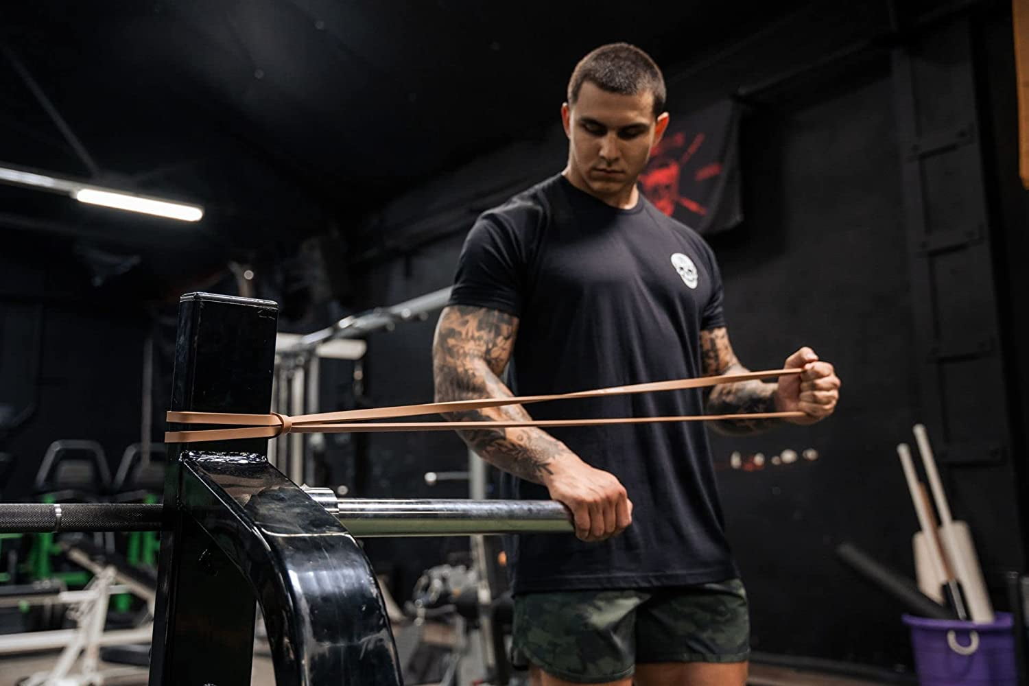 Gymreapers Pull up Resistance Bands For Weight Lifting, Pull Ups - Assistance Bands For Powerlifting, Stretching, WOD, Strength Training - For Men & Women (5 Bands - Military Set)