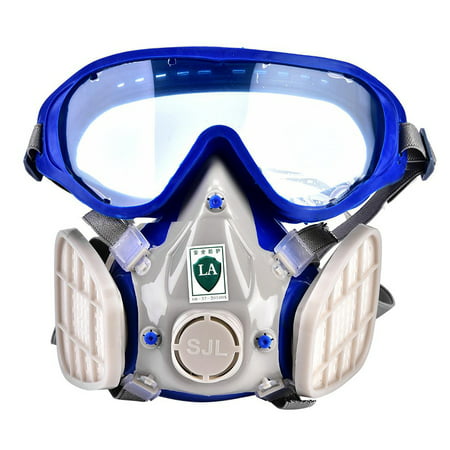 Full Face Respirator Mask Double Filter Air Breathing Dust (The Best Fuel Filter)