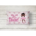 thumbnail image 2 of Carolines Treasures BB5389PW1216 Ballet Long Hair African Canvas Fabric Decorative Pillow, 12H x16W, multicolor, 2 of 3