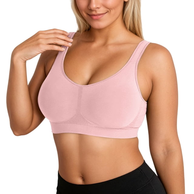 Wirefree Comfort Shaping Bra for Everyday Wear Providing Seamless Support and Gentle Lift without Padding Underwire Free T Shirt Bra