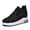 Black, variant on Women's Elevator Mesh Sneakers, Thick Sole Height Increasing Platform Walking Shoes