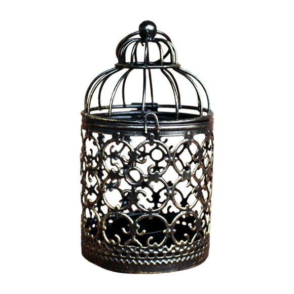 Linterna de vela, linterna colgante decorativa, linterna de mesa de metal vintage para Estilo A