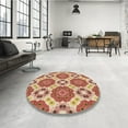 thumbnail image 4 of Ahgly Company Machine Washable Indoor Rectangle Transitional Grapefruit Red Area Rugs, 3' x 5', 4 of 7
