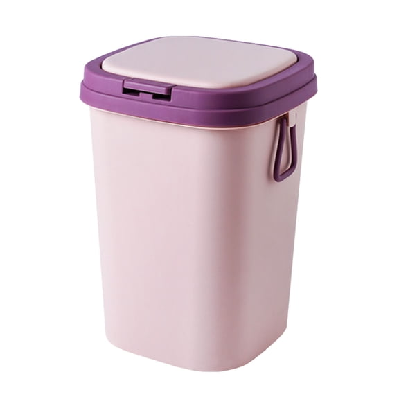 UPOUART -Top Garbage Can with Lid, Easy Trash Bin, Practical and Space-Saving Design