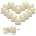 thumbnail image 4 of HEVIRGO 9Pcs/Set Tealight Flicker Candles with Clips Wave Edge Decorative Timer Function Flickering LED Candle Light for Christmas, 4 of 11