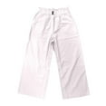 thumbnail image 3 of Capri Pants for Women Cotton Linen Summer Casual Elastic High Waisted Straight Leg Cropped Pants with Pockets, 3 of 5