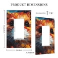 thumbnail image 3 of Daiia Oil Painting Colorful Hamster Pattern Decorator Wall Plate Child Safe Outlet Cover, Switch and Outlet Covers,Size 1-Gang 5.0" x3.0" , Polycarbonate Thermoplastic-Style U, 3 of 6