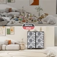 thumbnail image 5 of Sybels Custom Printed 4 Drawer Fabric Dresser, Storage Tower with Steel Frame & Wood Top, Monochrome Floral Pattern for Bedroom, Closet, Hallway, Gray, 5 of 7
