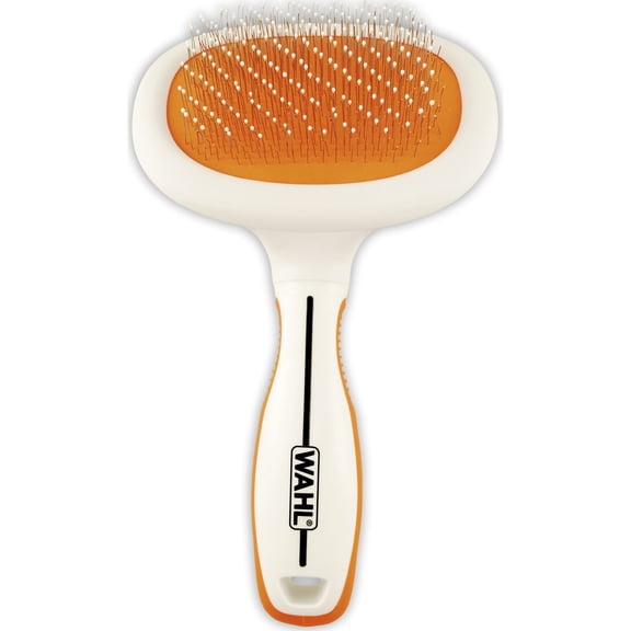 Wahl Dual Level Slicker Dog Brush, Orange/White 858500