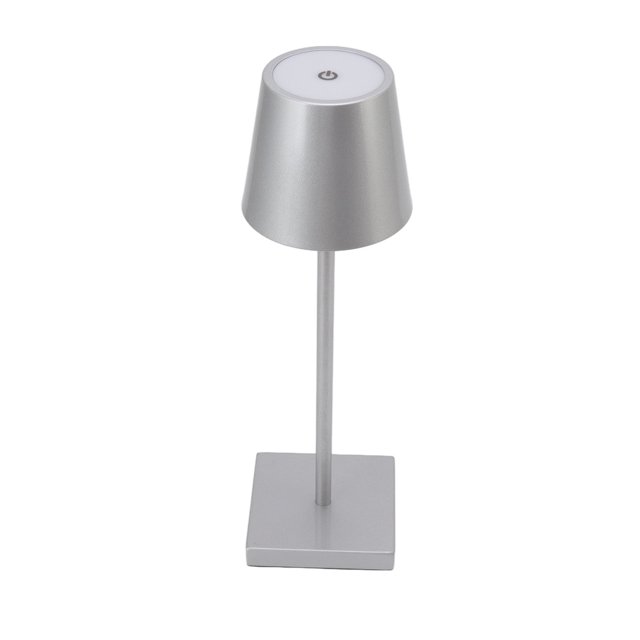 Lampe Tactile à DEL, Lampe de Table Sans Fil Rechargeable Moderne à Haute Luminosité avec Interrupteur Tactile à Intensité Réglable pour l'Extérieur pour Bar Or,Argent,Noir,Blanc