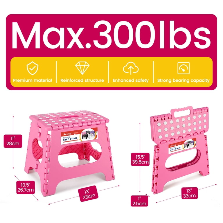 ACSTEP 11 Inch Folding Step Stool, Non-Slip, 300 lb Capacity photo 4