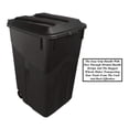 thumbnail image 2 of 2-Pack 45-Gallon Heavy-Duty Wheeled Trash Can with Click-Lock Lid, Easy-Grip Handle, and Rugged Wheels for Indoor or Outdoor Use, 2 of 5