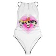thumbnail image 3 of The Powerpuff Girls Women's One-piece Swimsuit Bathing Suits High Neck Tummy Control Swimwear Swim Suit L, 3 of 7