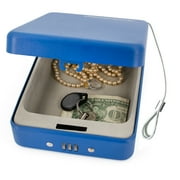 SentrySafe P005 Portable Security Lock Box Safe, Blue