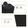 thumbnail image 4 of Dextrus 11.5 Gallon Outdoor Deck Box,Resin Rattan Coffee Table with Extra Storage for Patio Decor and Cushions - Black, 4 of 5