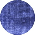 thumbnail image 1 of Ahgly Company Indoor Round Persian Blue Bohemian Area Rugs, 4' Round, 1 of 4