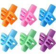 thumbnail image 1 of Paquete de 6 empuñaduras de lápiz para niños, agarres de lápiz de escritura a mano, herramienta de corrección de postura de agarre de ayuda para escritura de lápiz para niños pequeños con ne, 1 of 5
