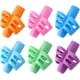thumbnail image 1 of Paquete de 6 empuñaduras de lápiz para niños, agarres de lápiz de escritura a mano, herramienta de corrección de postura de agarre de ayuda para escritura de lápiz para niños pequeños con ne, 1 of 5