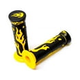 thumbnail image 2 of Krator ATV / PWC Yellow Flame Hand Grips 7/8" Handlebar Compatible with Yamaha Blaster, 2 of 3