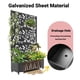 thumbnail image 2 of Yeshouse Mampara metálica exterior con celosía y jardinera – Huerto elevado de 3 paneles con ruedas y drenaje, separador de patio para plantas trepadoras y hortalizas, 2 of 7