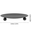 thumbnail image 6 of FUEENIRVA Iron Candle Holder Black Creative Candle Tray for Indoor Outdoor Use 6Pcs, 6 of 6