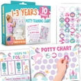 thumbnail image 1 of Tabla de entrenamiento para ir al baño Hadley Designs para niñas con pegatinas, 1 of 8