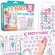 thumbnail image 1 of Tabla de entrenamiento para ir al baño Hadley Designs para niñas con pegatinas, 1 of 8