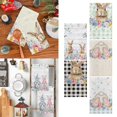 thumbnail image 5 of Easter Kitchen Dish Towel Striped Rabbit Print Household Kitchen Towel, 5 of 5