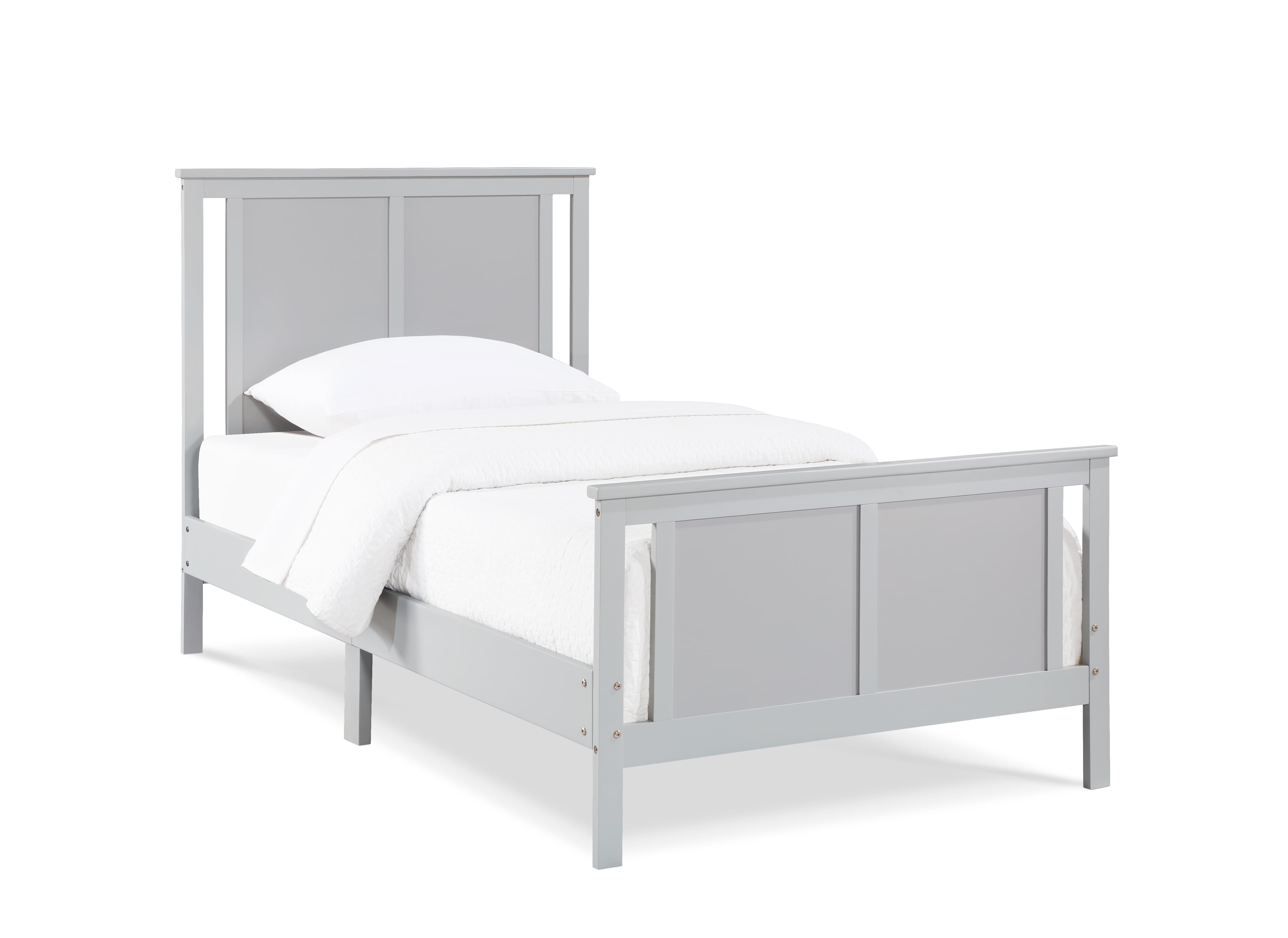 Olive & Opie Connelly Twin Bed Gray/Rockport Gray