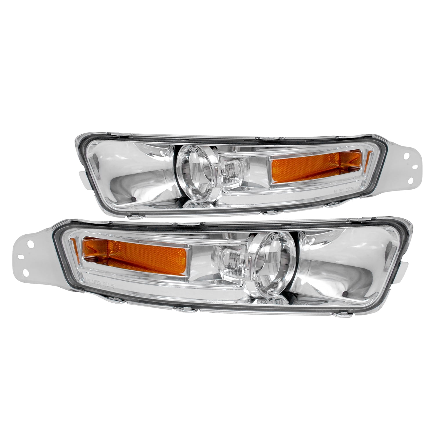 For 2005-2009 Ford Mustang Chrome Front Signal Parking Bumper Lights Lamps K2