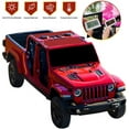 thumbnail image 2 of Shadeidea Jeep Gladiator Sun Shade JT 4 Door Top Sunshade, Front & Rear (2-Pieces) - Cherry Red Mesh Screen Wrangler Cover, UV Blocker with Grab Bag Pouch (2018 - Current) - 10 Years Lasting, 2 of 8