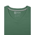 thumbnail image 5 of H2H Mens Basic Fashion V-neck T-shirst TEALGREEN US XL/ASIA 2XL (CMTTS0197), 5 of 6