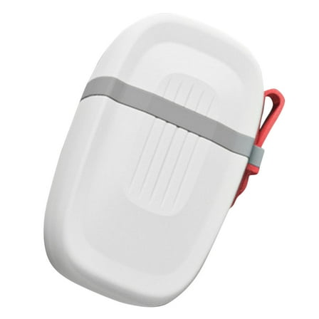 Travel Dish Soap Dishes for Bar Canal Portable with Lid Fitness White
