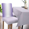 thumbnail image 5 of Chair Covers Ombre White Purple Dining Chair Slipcovers Gradient Color Stretch Removable Chair Seat Protector Party Decoration Set of 6, 5 of 6