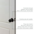 thumbnail image 5 of Design House Ball 2-Way Latch Privacy Bed and Bath Door Knob, Matte Black, 5 of 16