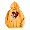 thumbnail image 3 of WEAIXIMIUNG Chandail en Molleton pour Femmes Zip Sans Capuche Col Rond Poche Imprimé Cœur Saint-Valentin Manches Longues, 3 of 3