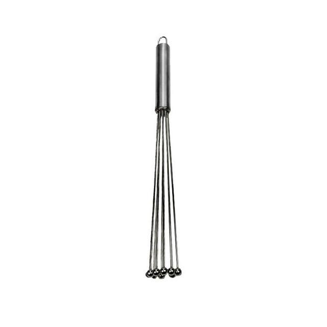 Batidor de bola de acero inoxidable, batidora de cocina, agitador de mano, utensilio de cocina portátil estilo B