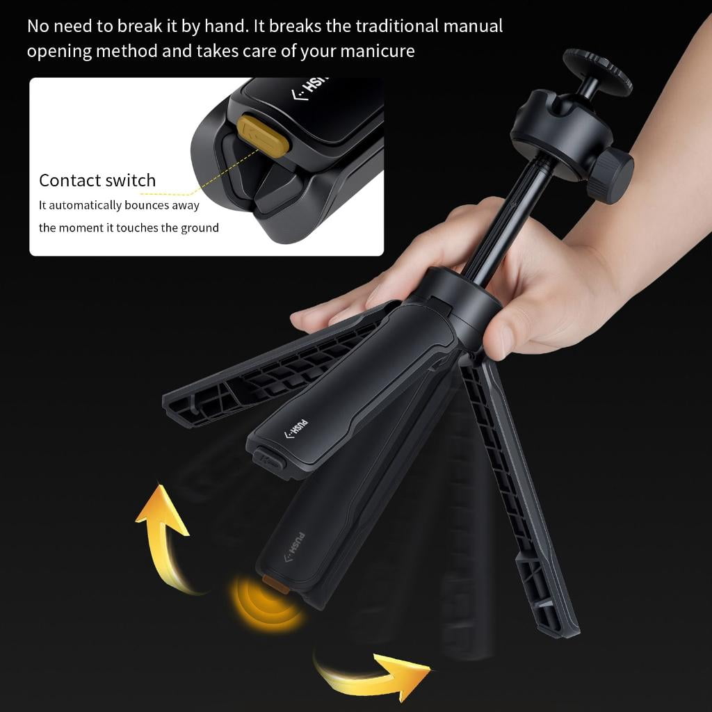 MultiDevice Tripod 3Section Selfie Stick Aluminum Alloy Construction Adjustable Length For Photography Outdoor